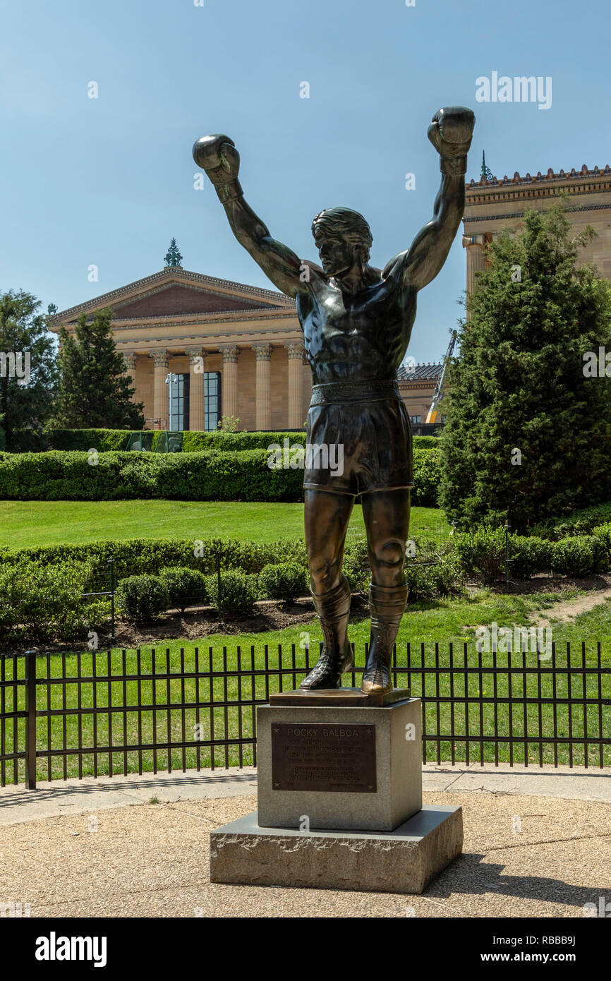 Estatua de Rocky Balboa. Philadelphia, EE.UU Fotografía de stock - Alamy