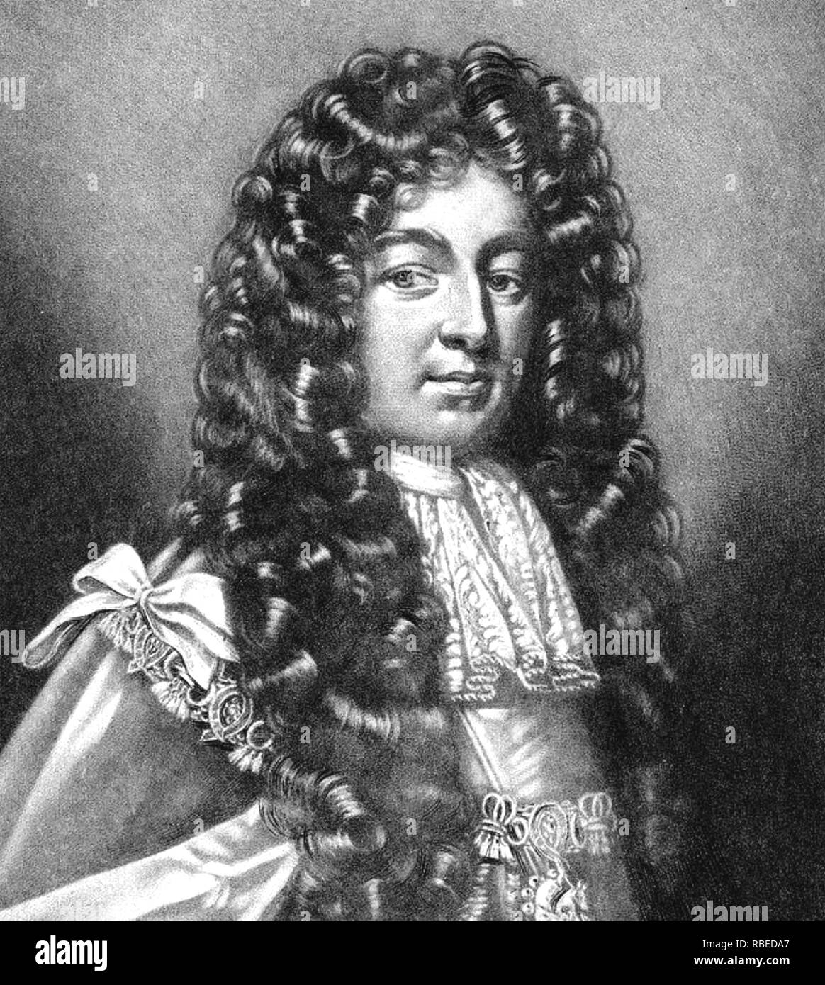 CHARLES SEYMOUR,6º duque de Somerset (1662-1748) par británico famoso por su vanidad Foto de stock