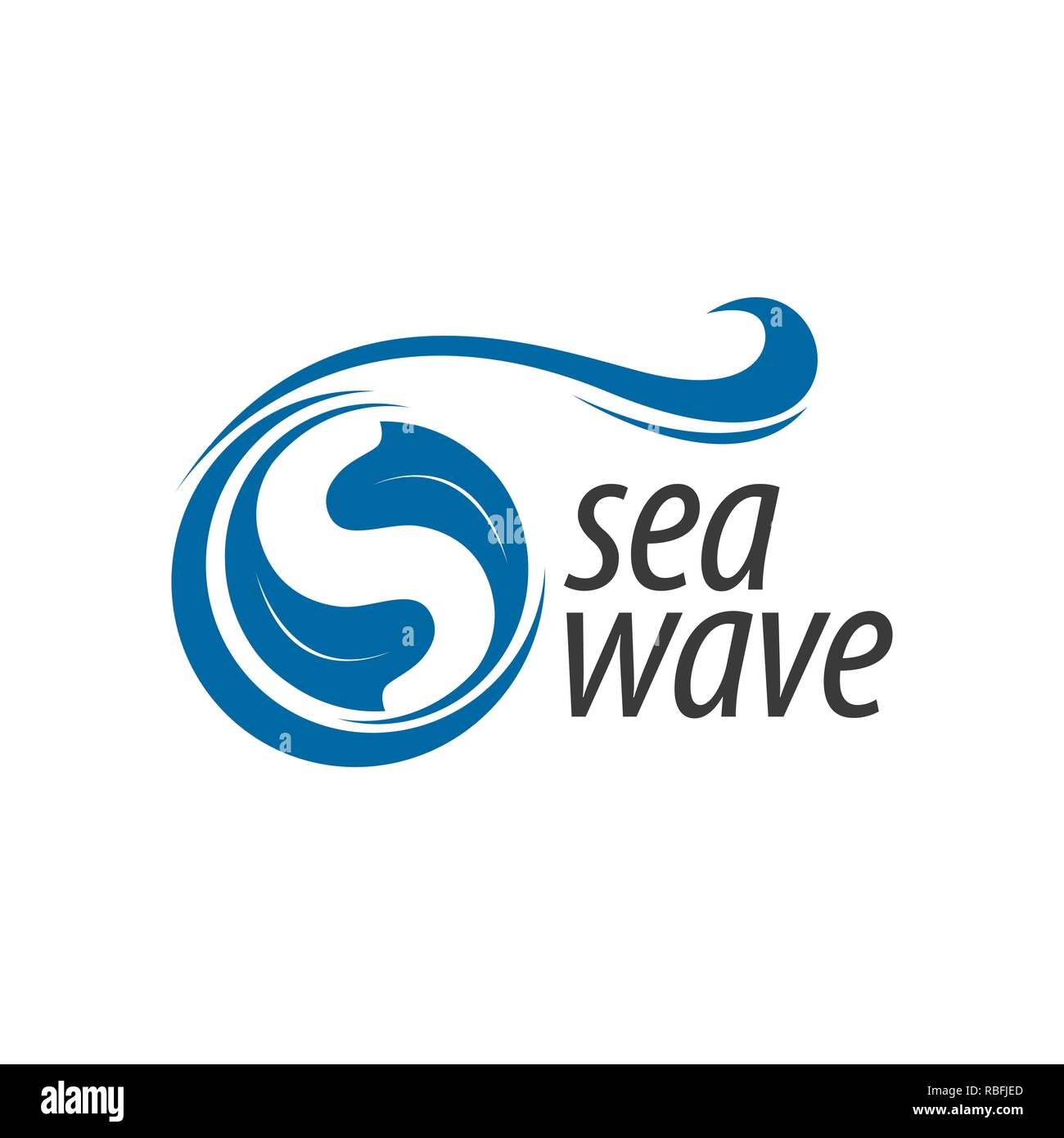 Onda de mar azul letra inicial s concepto logo design template idea Imagen  Vector de stock - Alamy