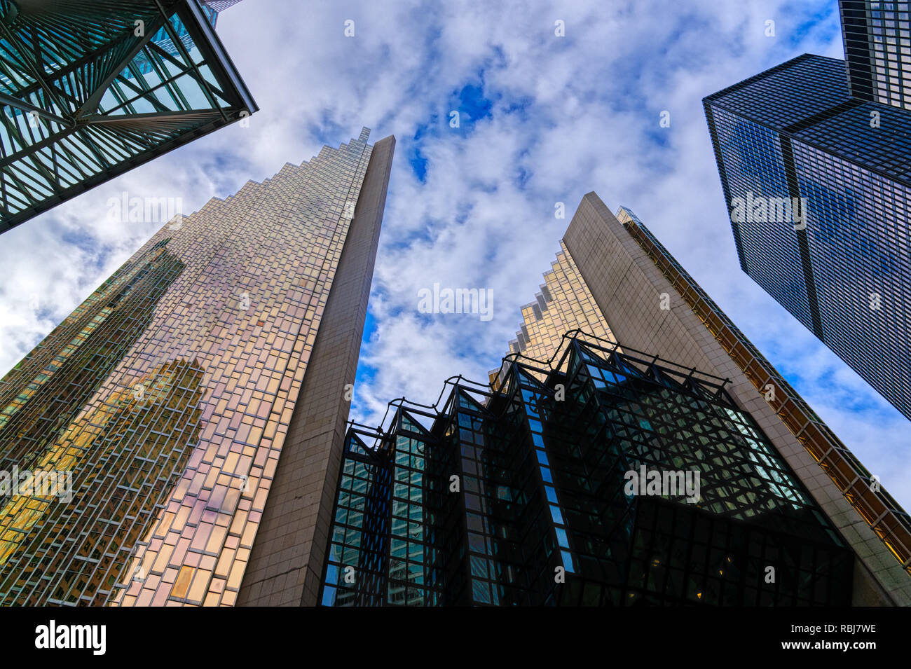 El Royal Bank of Canada (RBC) de la Torre Sur de la Plaza en la calle Front y Bay Street en Toronto, Canadá Foto de stock