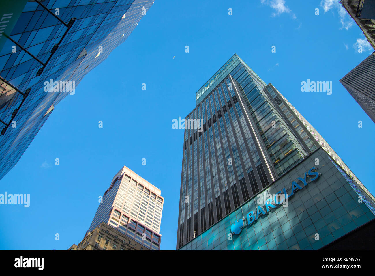 Edificio de oficinas Barclays en Manhattan. Foto de stock