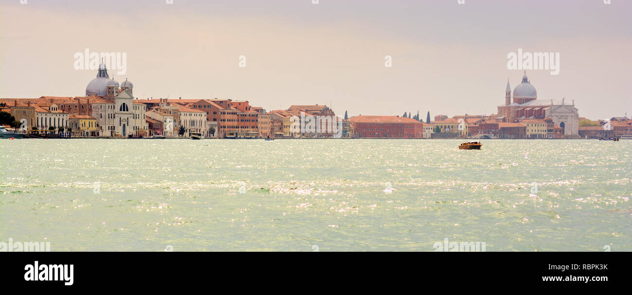 Laguna de Venecia Veneto) vista panorámica. Venecia Foto de stock