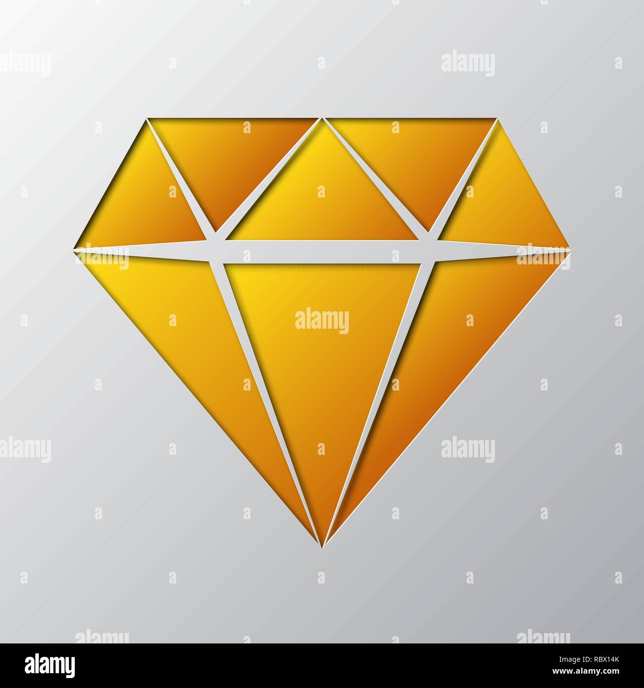 Diamante amarillo Imágenes vectoriales de stock - Alamy