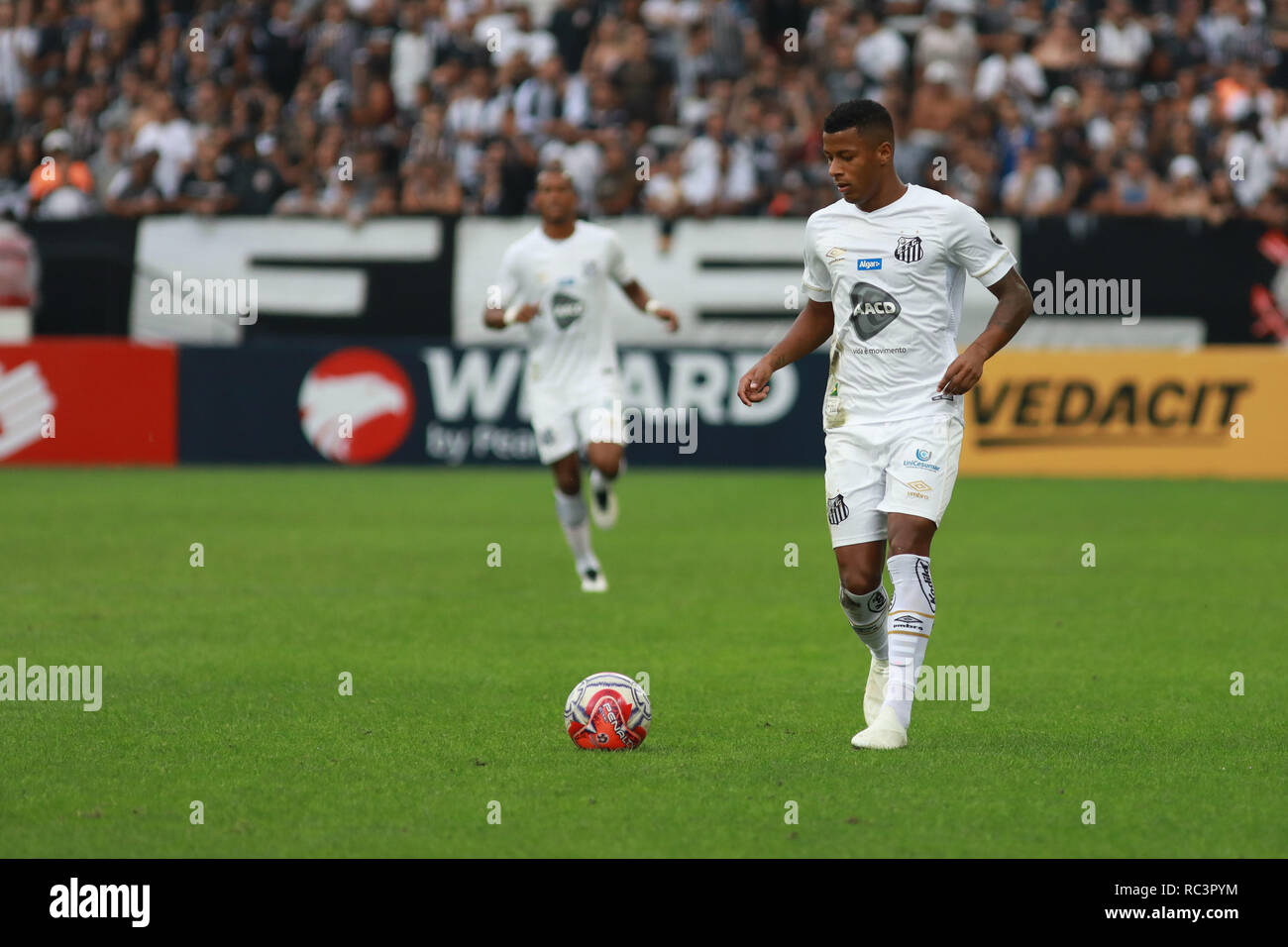 Sao Paulo Brasil 13 De Enero De 2019 Corinthians X Santos