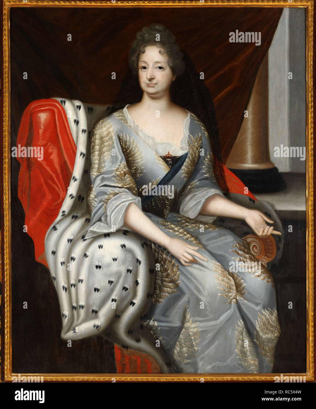 Retrato de Sophia del Palatinado (1630-1714), Electress de Brunswick-Lüneburg. Museo: Herzog August Bibliothek Wolfenbüttel. Autor: Anónimo. Foto de stock