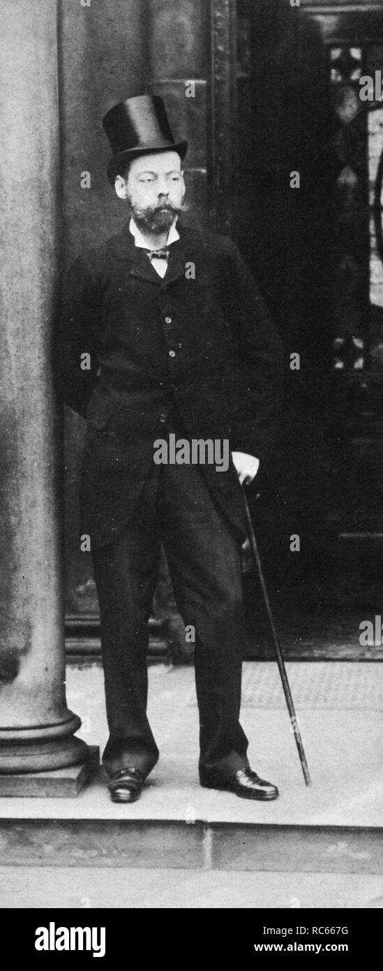 El padre de Winston Churchill, Lord Randolph Churchill en 1893 Foto de stock