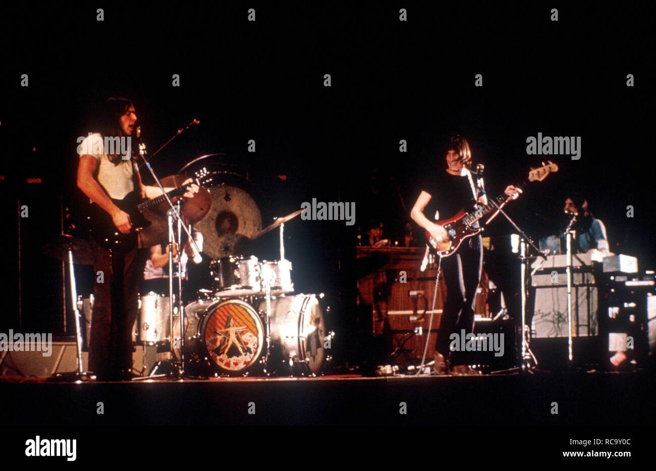 Pink Floyd, Olympisch Stadium, Amsterdam, Países Bajos, 1972 Foto de stock