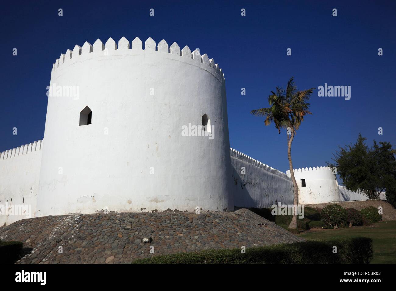 Fuerte de Sohar, Omán, Península Arábiga, Oriente Medio, Asia Foto de stock