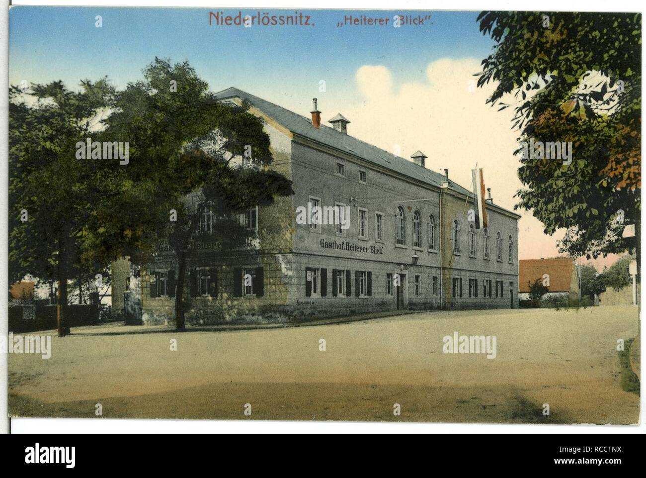 11385-Radebeul-1910-Niederlößnitz Heitrer Blick -- Foto de stock