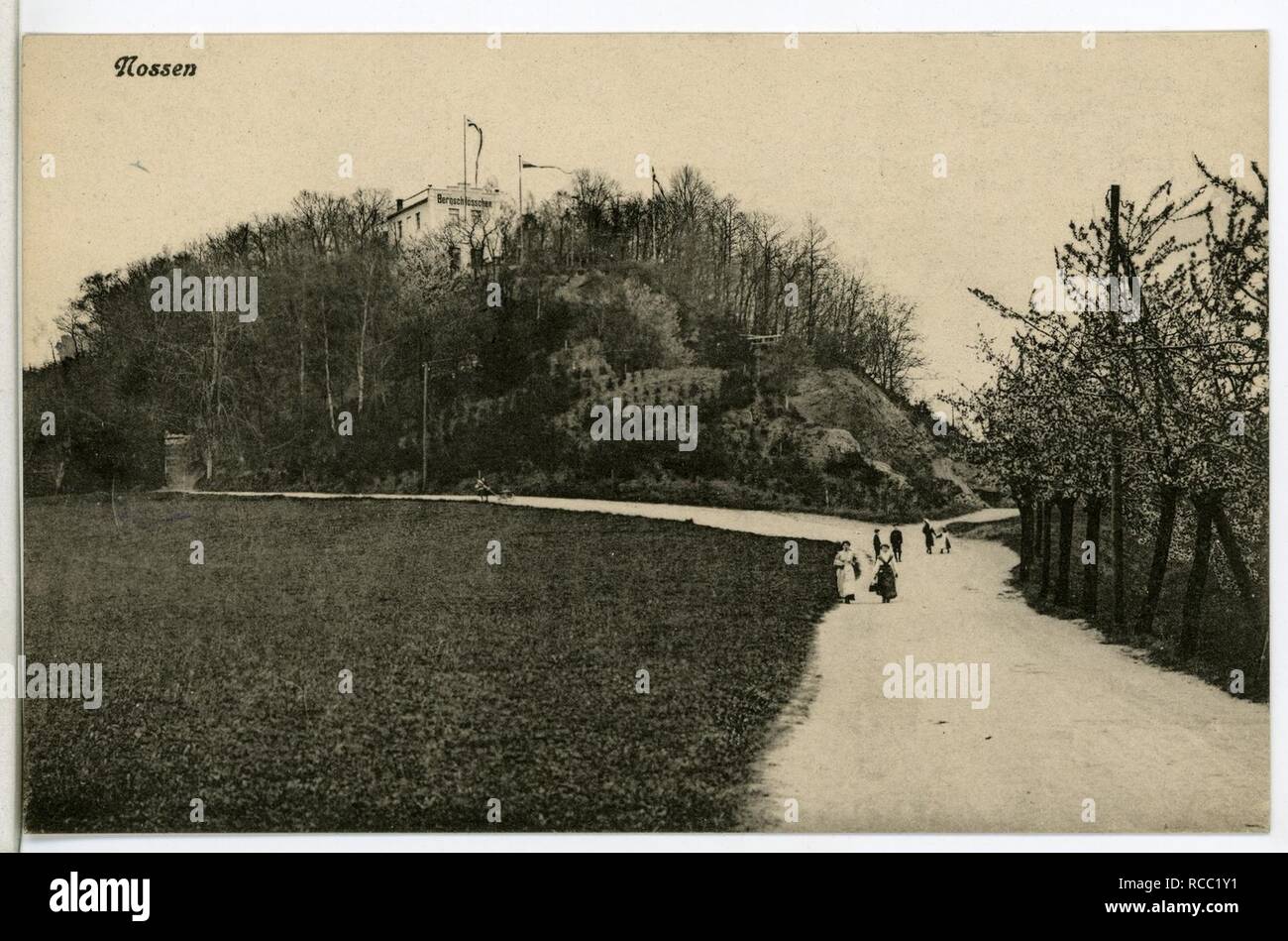 11910-Nossen-1910-Bergschlößchen- Foto de stock