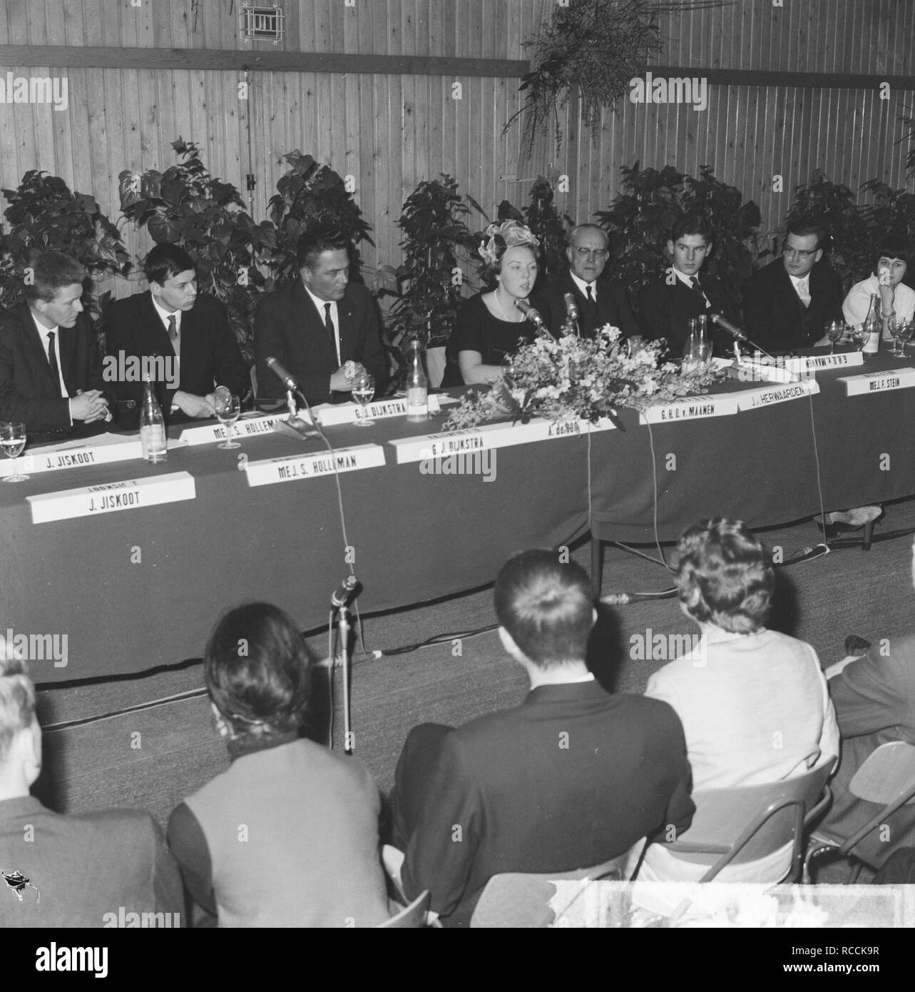 En 1813-1963 Afsluiting Nationale herdenking Rijnhotel te Rotterdam, Prinses Bea, Bestanddeelnr 916-2492. Foto de stock