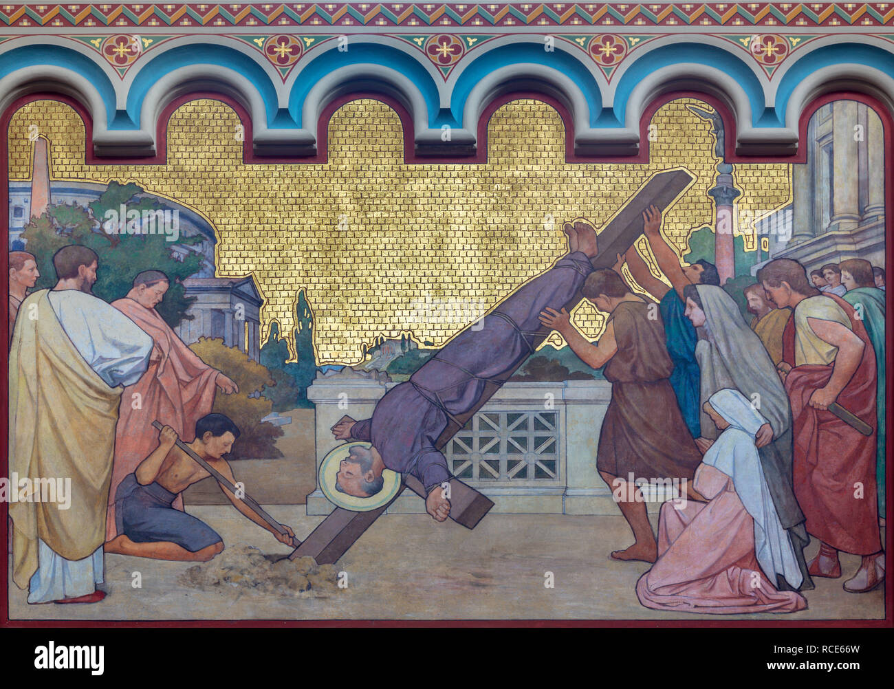 Crucifixión san pedro fotografías e imágenes de alta resolución Alamy