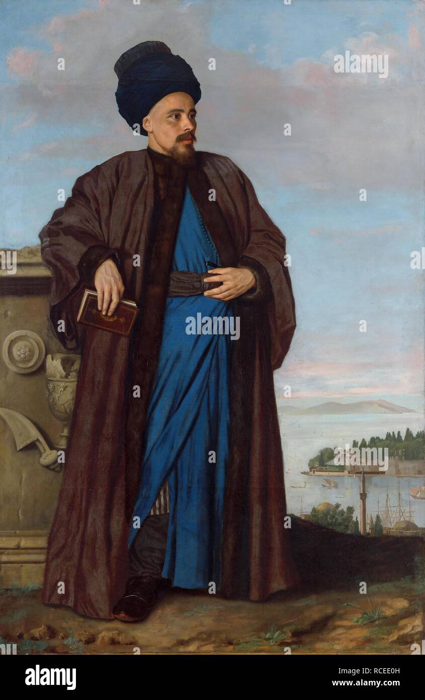 Retrato de Richard Pococke (1704-1765). Museo: Musée d'art et d'histoire, Genf. Autor: LIOTARD, JEAN-etienne. Foto de stock