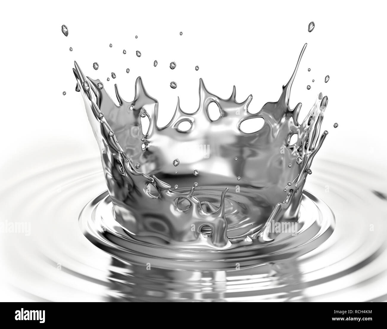 Metal liquido Imágenes de stock en blanco y negro - Alamy