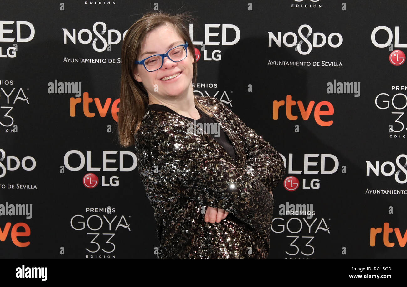 Gloria Ramos, nominada a mejor actriz en la película 'campeones'. Los Goya  2019 ya se ha iniciado con los candidatos partido, celebrado este lunes en  el Teatro Real de Madrid, donde algunas