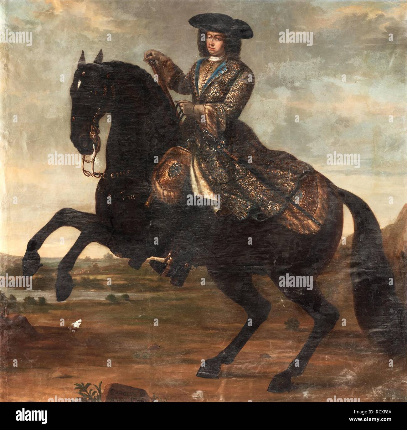 Retrato de Carlos XI de Suecia. Museo: Colección privada. Autor: Krafft, David von. Foto de stock