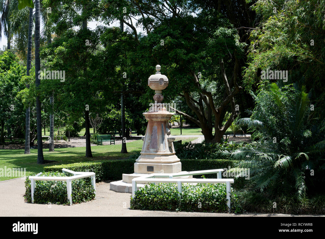 La fuente Walter Hill, los Jardines Botánicos de la ciudad, Brisbane, Queensland, Australia Foto de stock