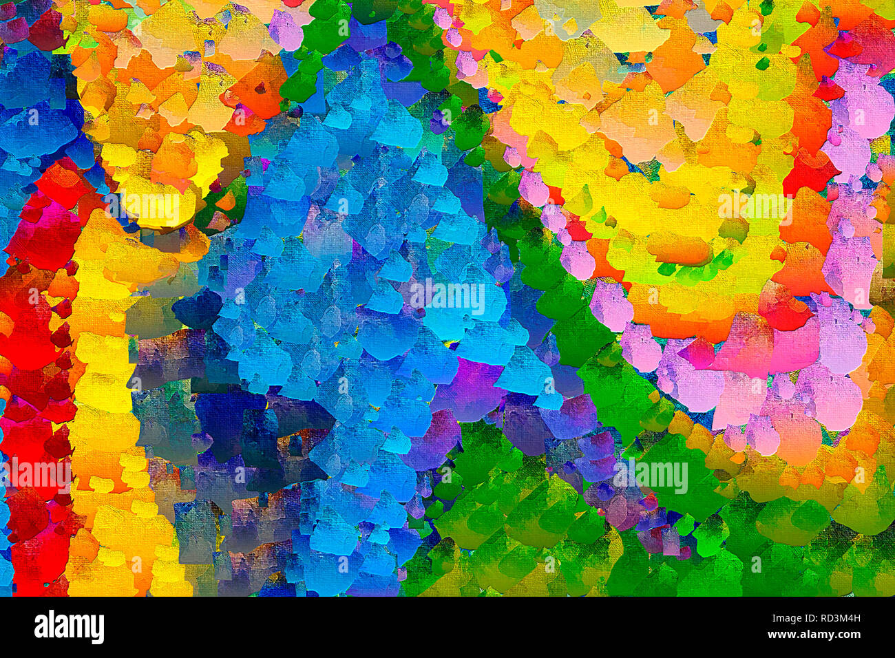 Patrón abstracto arte digital. Dibujo a mano de estilo moderno de impresión  de arte. Obras de arte futurista. Pintura contemporánea decoración de las  paredes. Óleo sobre lienzo. Pinceladas o Fotografía de stock -