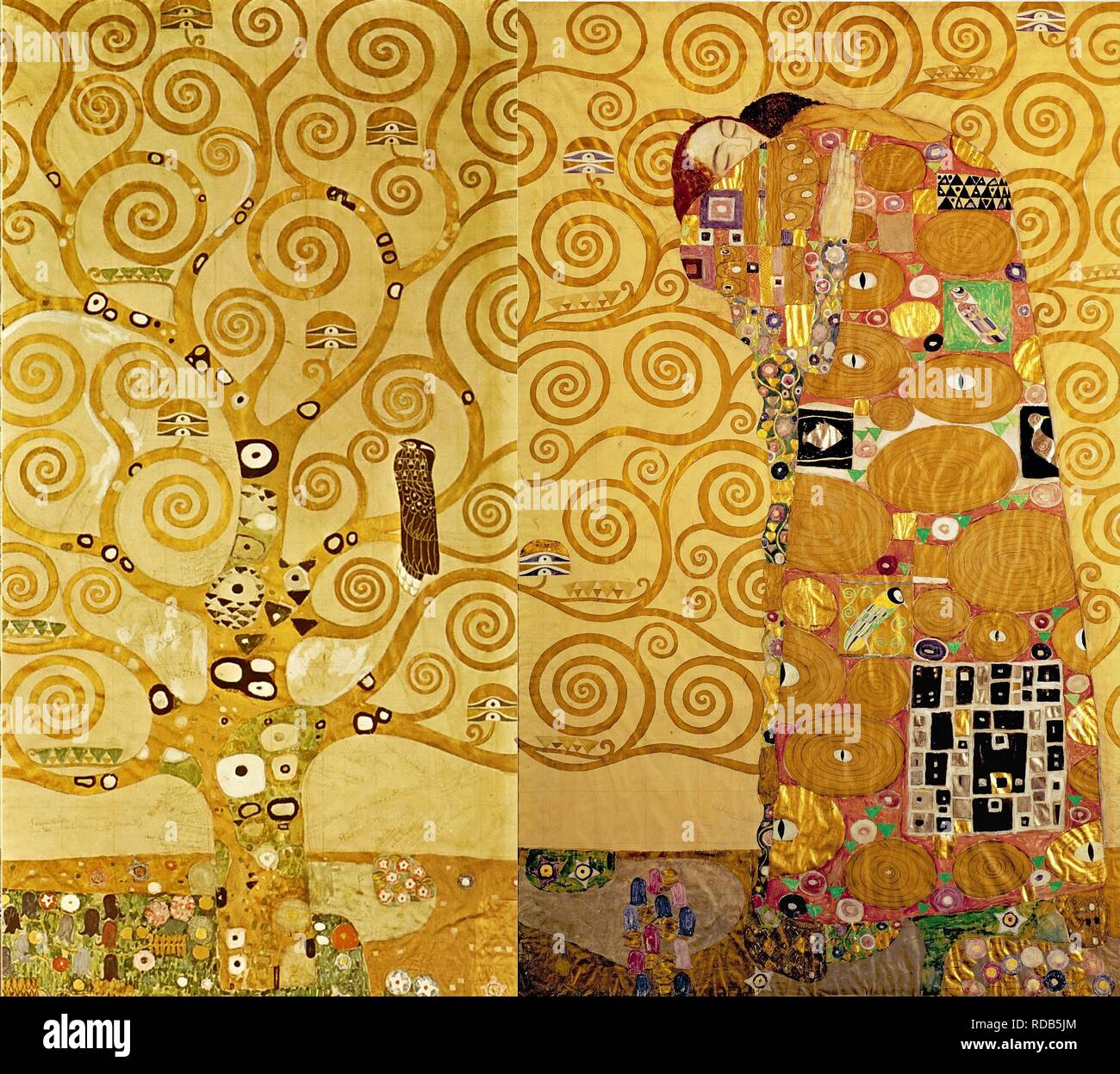 El friso Stoclet, detalle: el árbol de la vida. Museo: Museo austriaco de  Artes Aplicadas de Viena. Autor: Gustav Klimt Fotografía de stock - Alamy