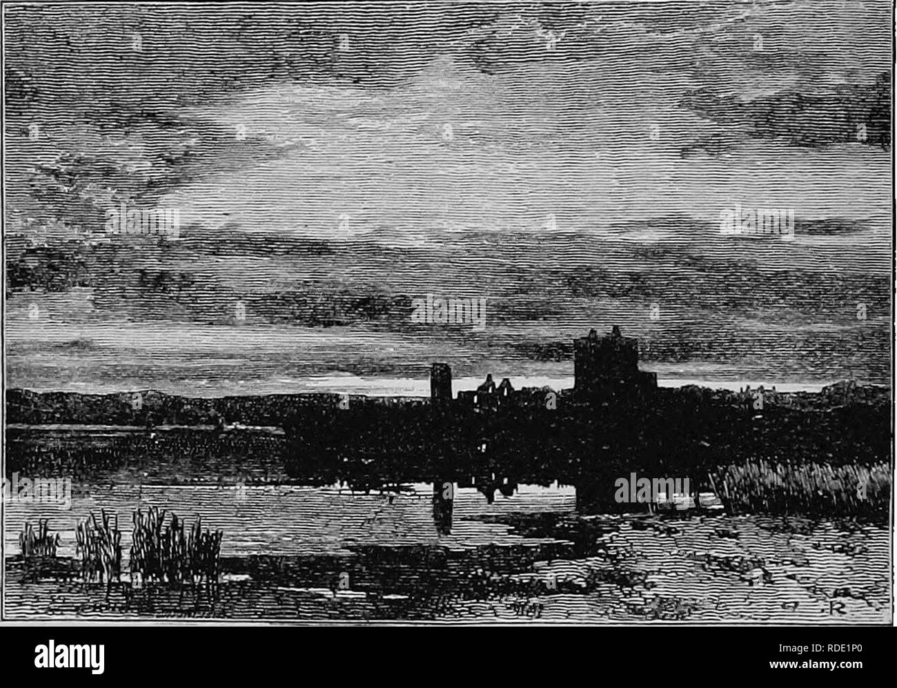 . La vida de un naturalista escocés: Thomas Edward, asociado de la sociedad Lineo. 310 El Lago de Spyrvie. [Cap. xvii. mar-playa era ni más ni menos que un verdadero basural- en-kitch." El Rey. El Dr. Gordon, de Bimie, cerca de Elgin, ya había encontrado una acumulación similar de conchas en el antiguo margen del lago de Spynie, anteriormente un brazo de mar. El montículo está situado en un pequeño bosque en la granja, de Brigzes.. Y LOOH SPTUIE OASTLE, había sido diezmada por su contenido después de haber sido transportados desde el centro de la pila, como el estiércol o top- vestirse para los campos colindantes. El Foto de stock