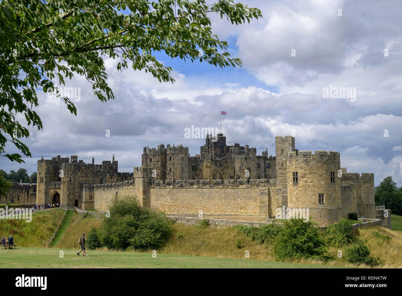 Castillo Alnwick, Alnwick, Inglaterra, Reino Unido Foto de stock