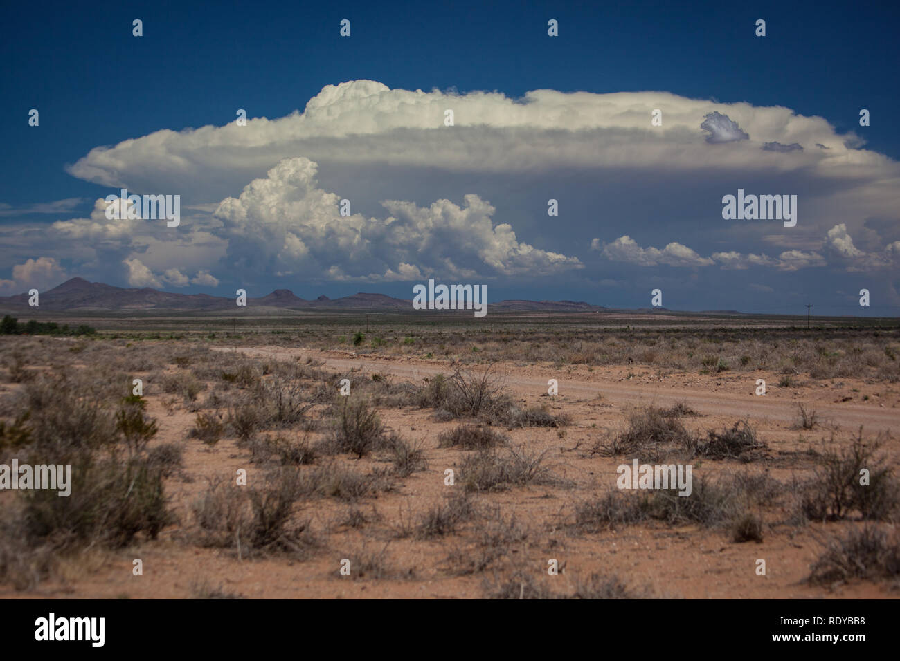Gran Tormenta sobre suroeste de Nuevo México Foto de stock