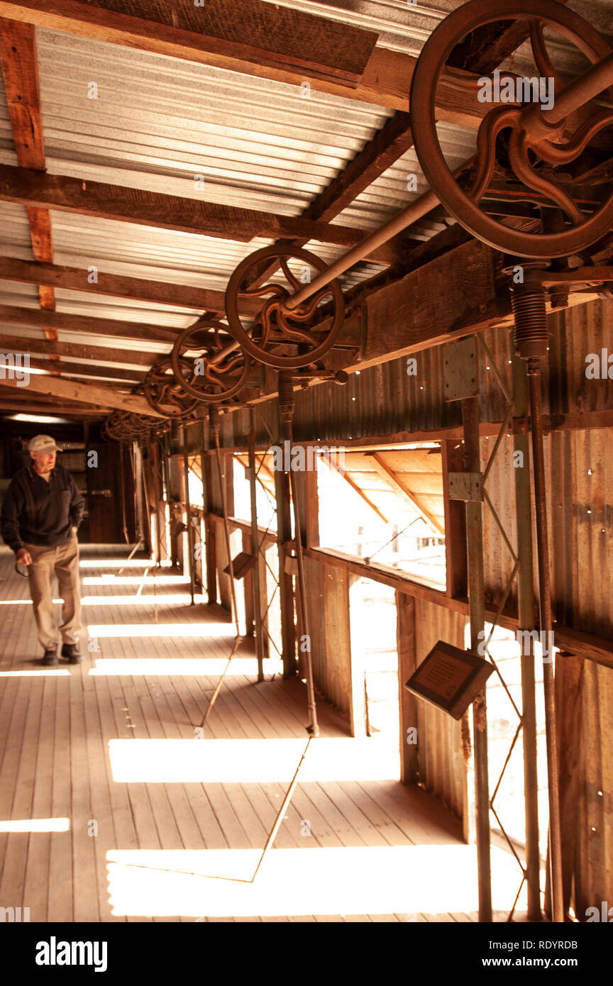 Kinchega Woolshed, Menindee, New South Wales, Australia Foto de stock