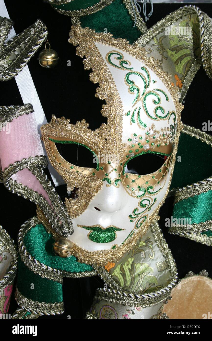 La máscara de carnaval de Venecia Foto de stock
