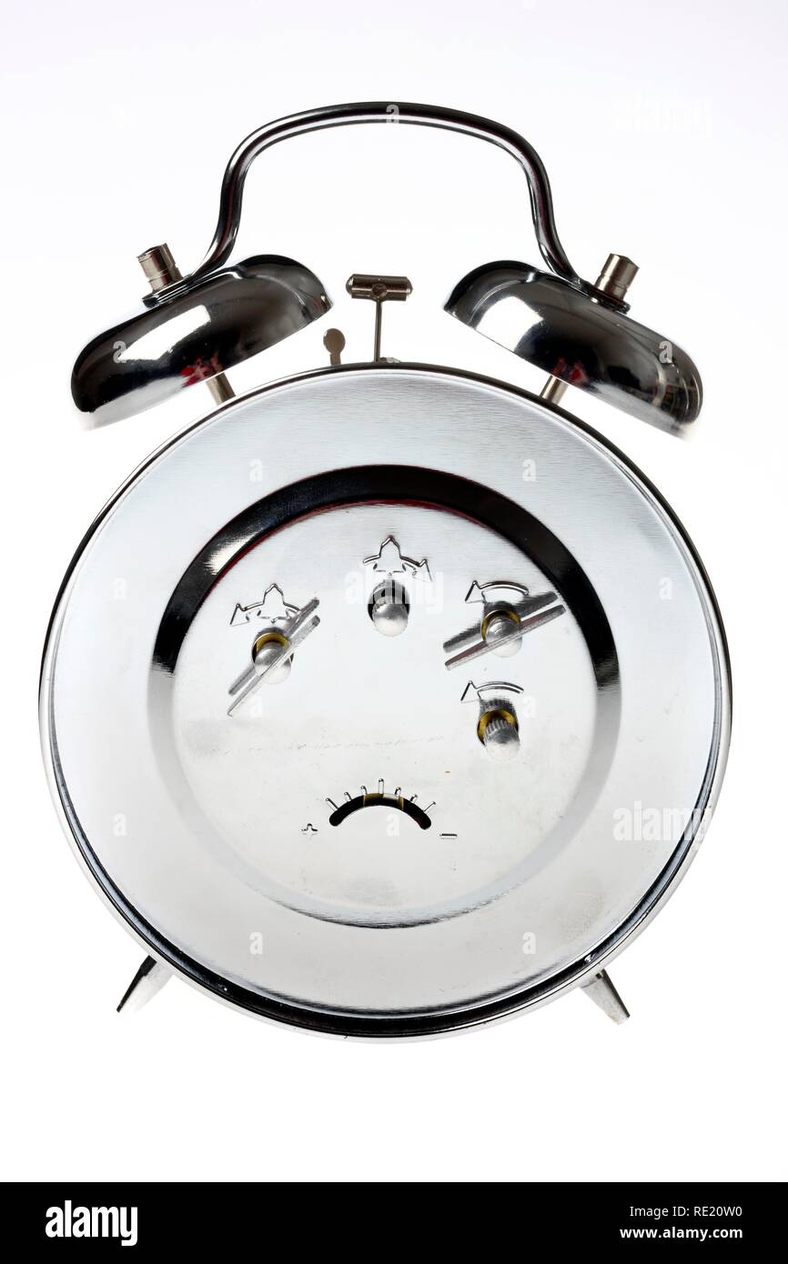 Reloj despertador con movimiento mecánico y campanas Fotografía de stock -  Alamy