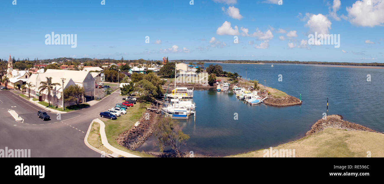 Río de Richmond, Ballina, New South Wales, Australia Foto de stock
