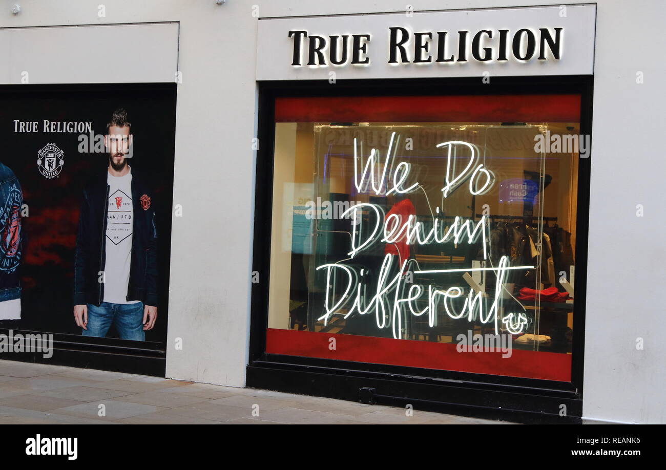 True religion logo fotografías e imágenes de alta resolución - Alamy
