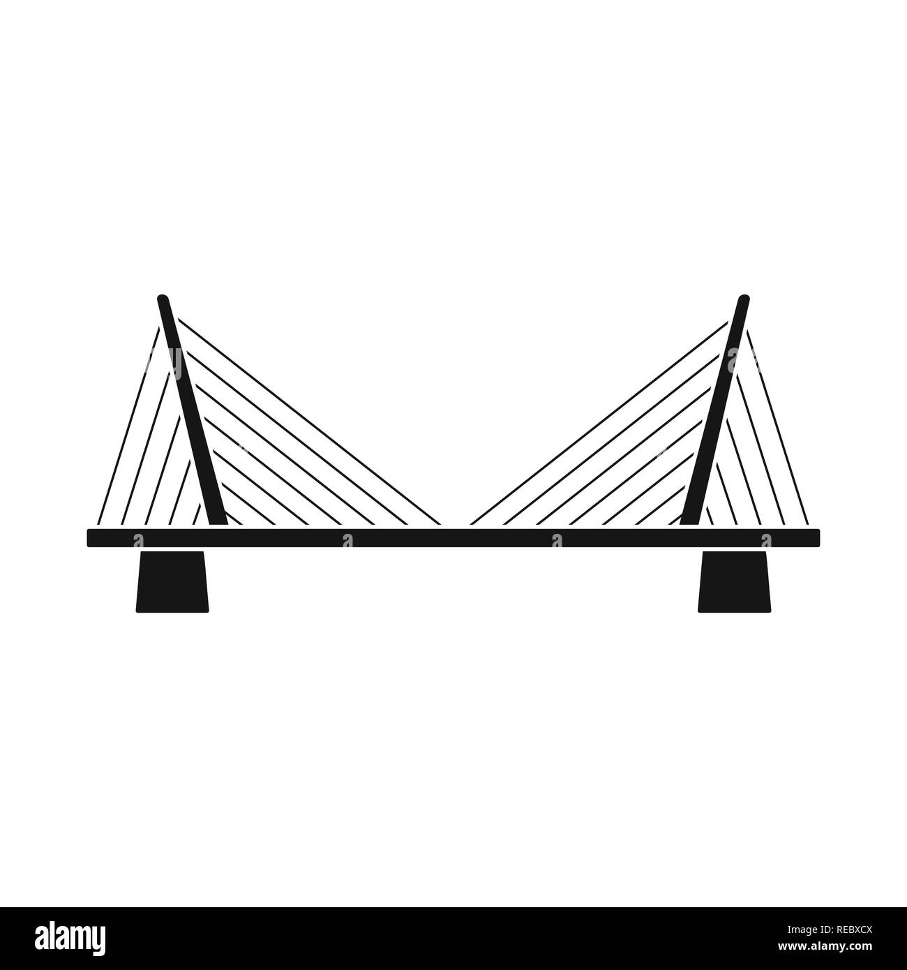 La construcción,cable,suspendido,río,montado,transporte,bicicleta,bridgework,puente,arquitectura,histórica,estructura,cruzando,vista,conexión diseño,construir,lado,establecida,vector,icono,ilustración,aislado,collection, elemento gráfico,,firmar,negro,simple, Vector vectores , Ilustración del Vector