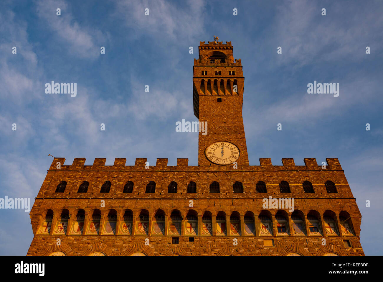 Italia Florencia Palazzo Vecchio Palace Museum Foto de stock