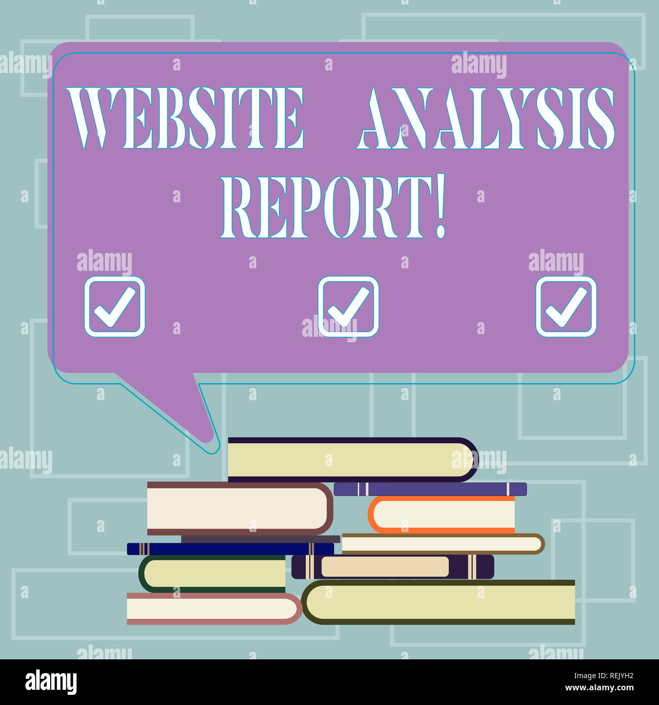 Signo de texto que muestra el informe de análisis de sitios Web. Foto  conceptual proceso de estudio del comportamiento de los visitantes del  sitio web desigual montón de libros encuadernada y Bl