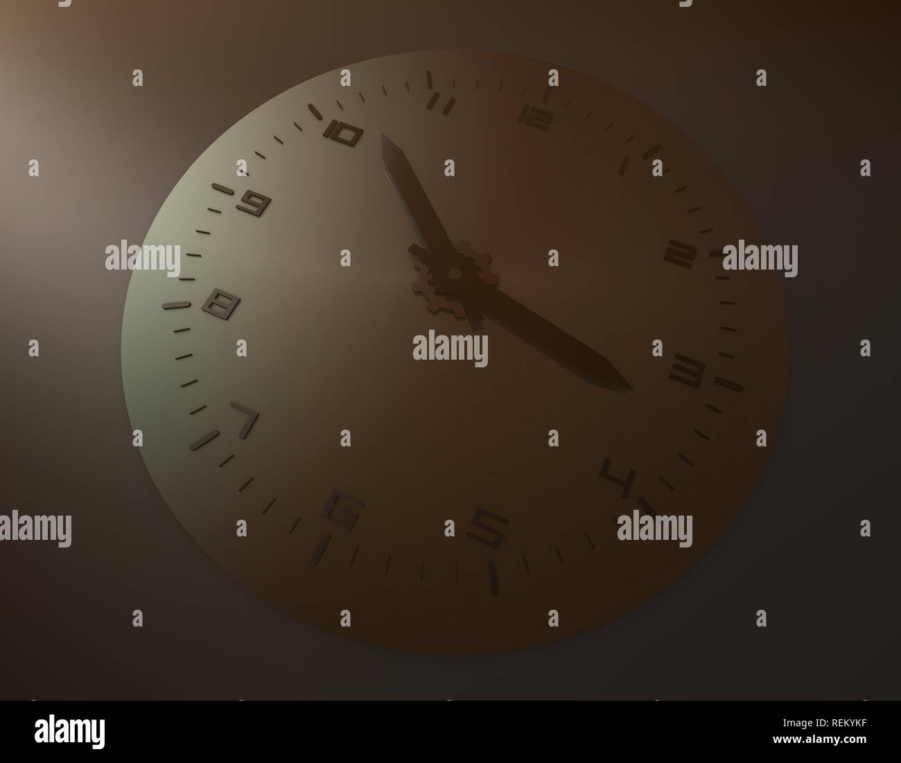 Compuesto 3D ilustración, acumulación de tiempo, reloj Foto de stock