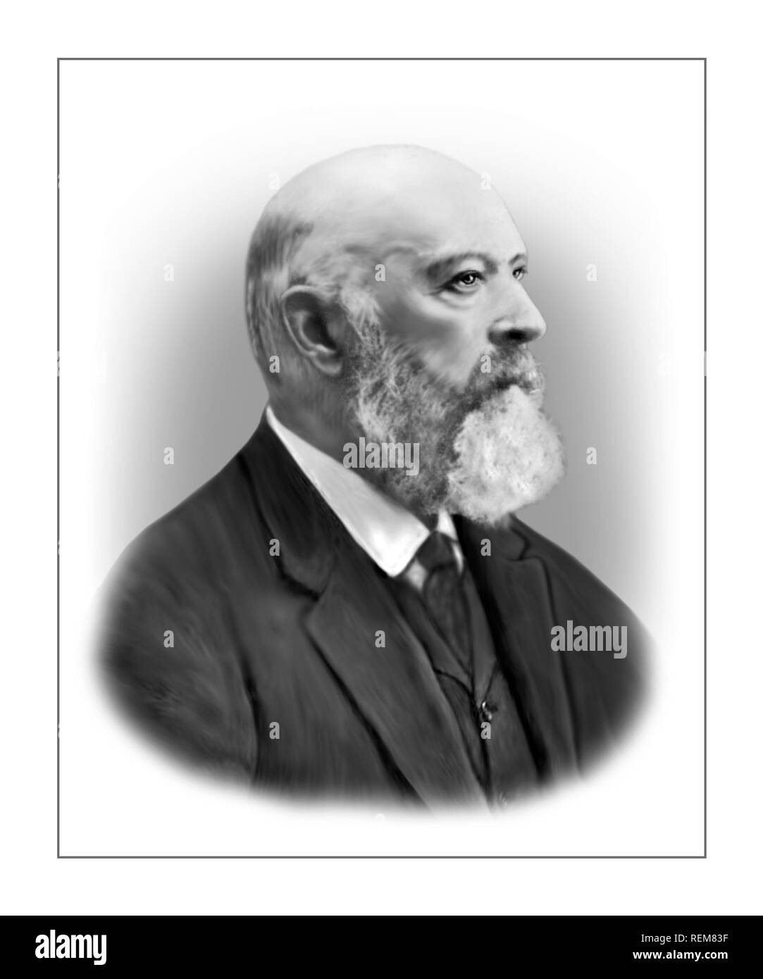 Johann F W UN von Baeyer 1835-1917 químico alemán Foto de stock