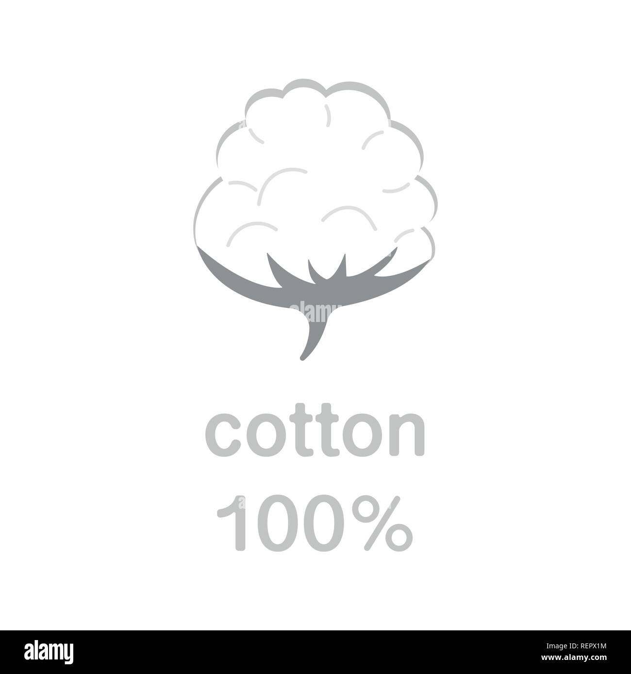Etiquetas de algodón blanco orgánico