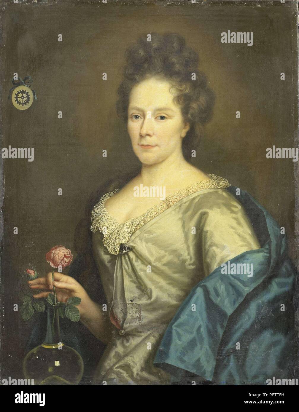 Retrato de Anna Maria Van Hogendorp (1655-1727). Segunda Esposa de François  Leydecker. Dating: c. 1690. Lugar: Holanda. Mediciones: H 86 cm × w 67 cm;  d 6 cm. Museo: Rijksmuseum, Amsterdam Fotografía de stock - Alamy