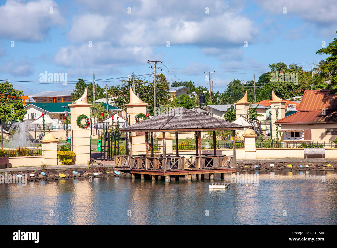 Castries Santa lucía una de las Islas de Barlovento en el Caribe. Foto de stock