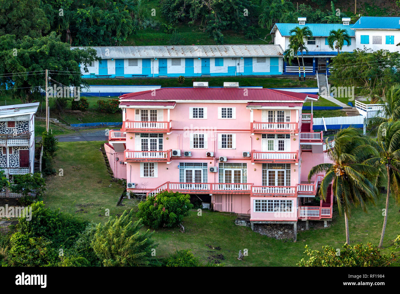 Castries Santa lucía una de las Islas de Barlovento en el Caribe. Foto de stock