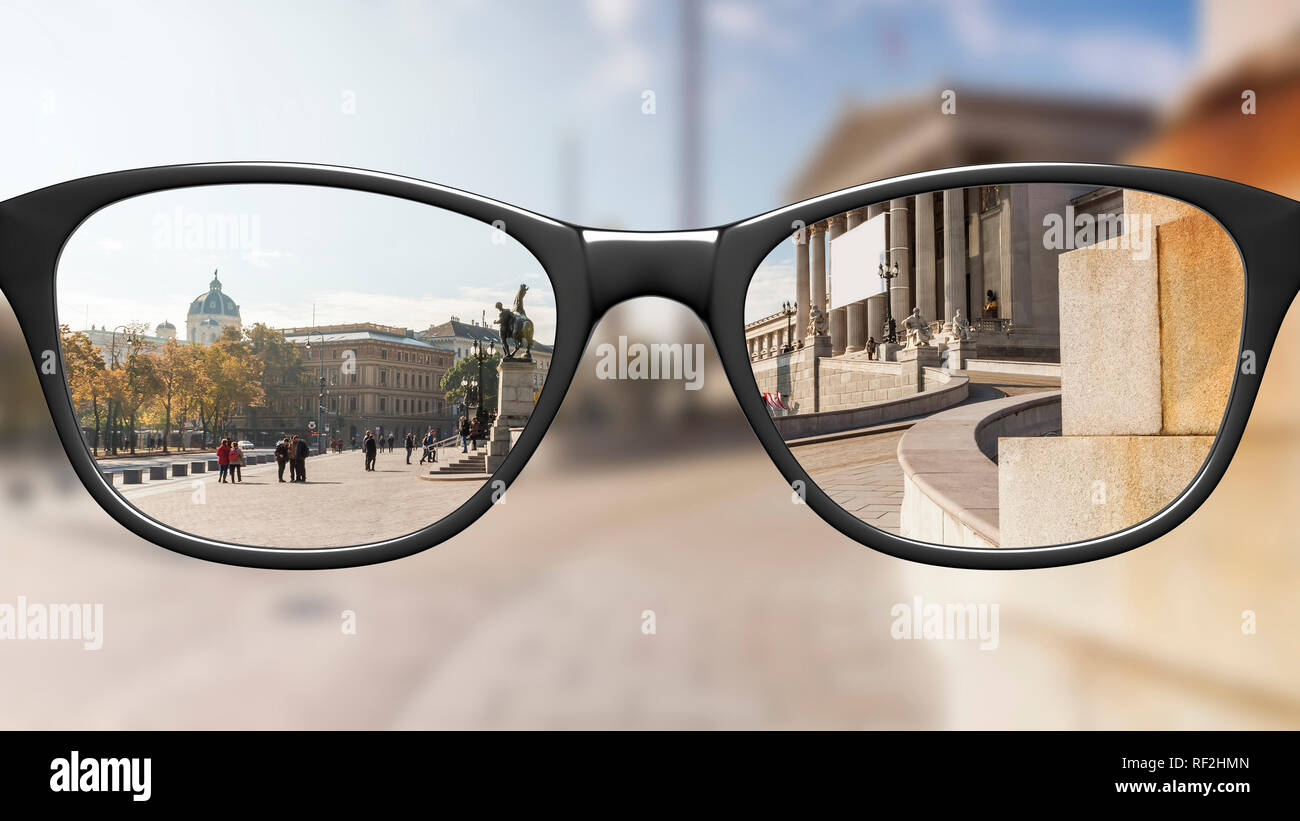 Sin gafas fotografías e imágenes de alta resolución - Alamy