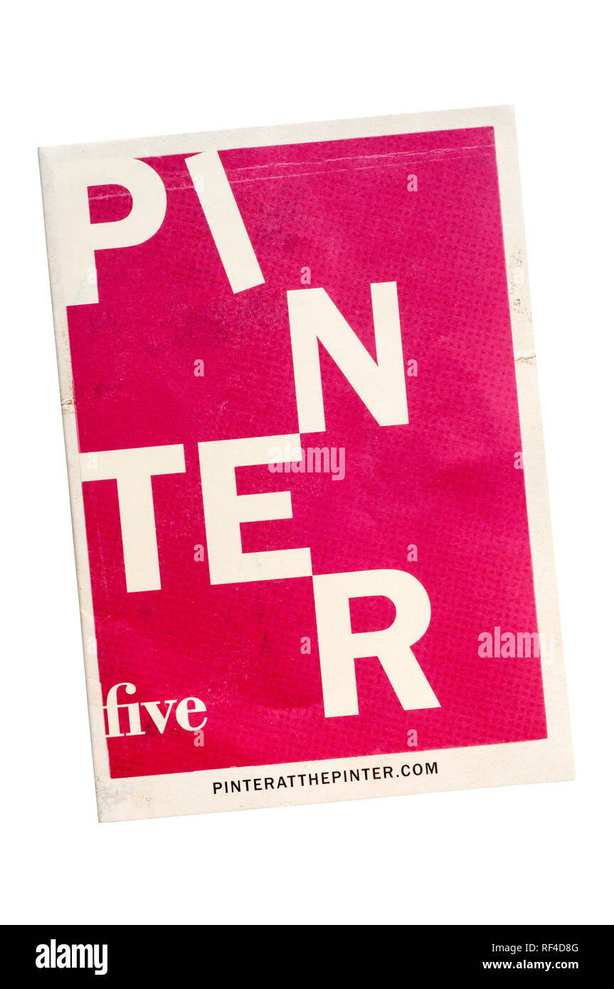 2019 Programa de Pinter cinco. Quinta de Pinter en el Pinter, una producción de obras cortas de Harold Pinter, en una temporada en el teatro de Pinter. Foto de stock