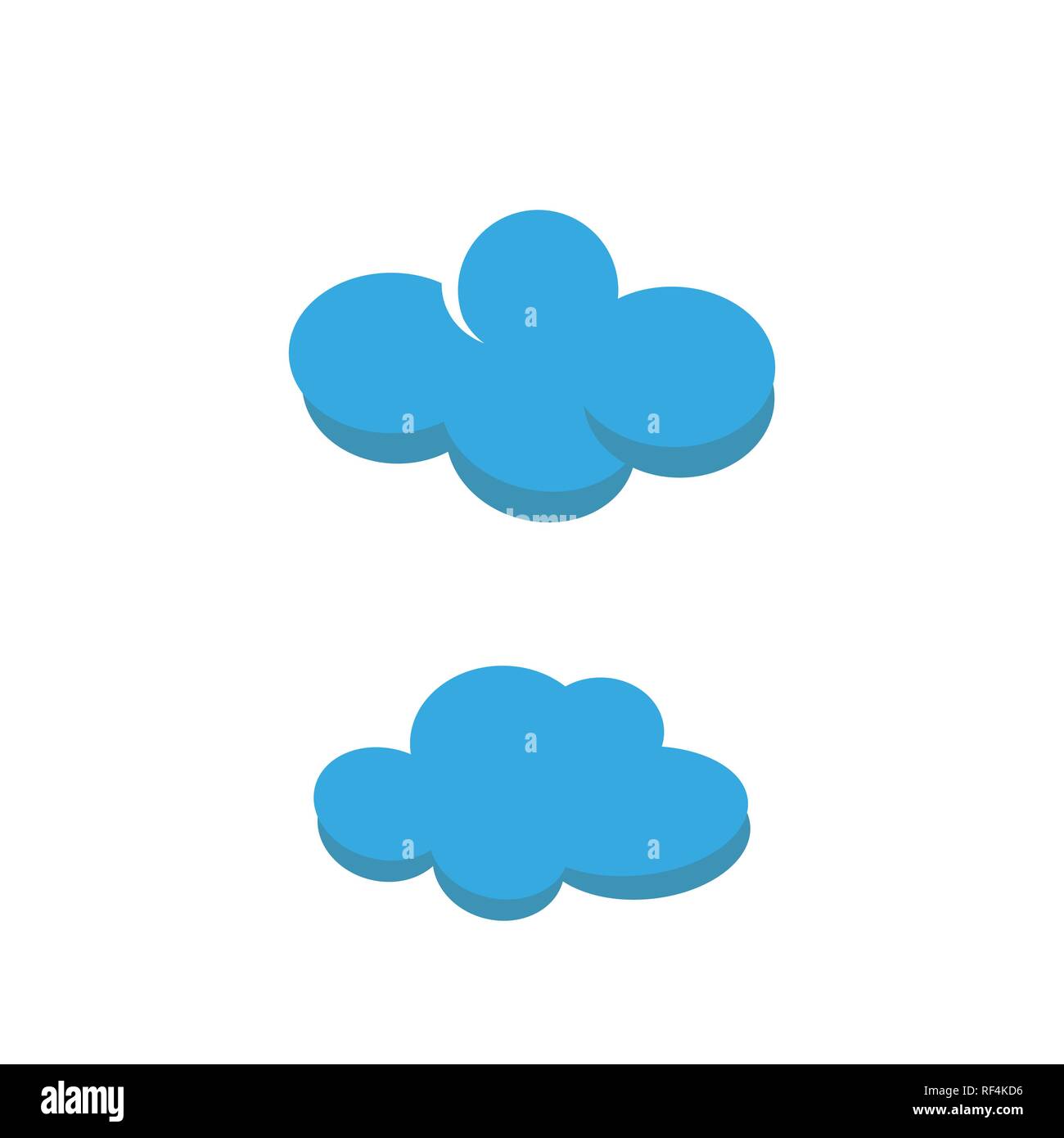 Nube meteorológica icono aislados. eps 10 Ilustración del Vector