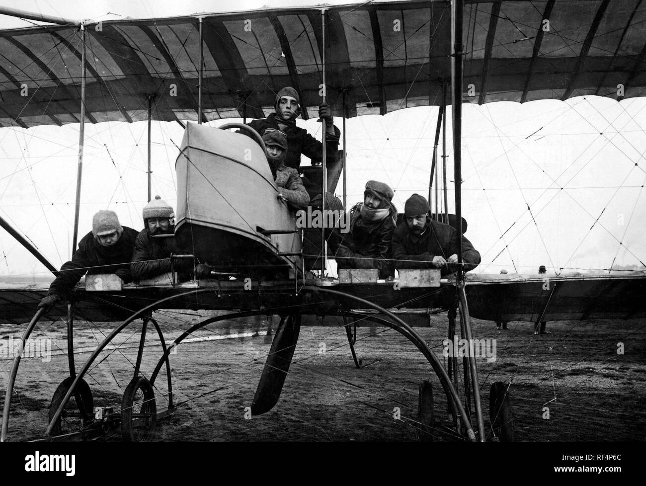Leipzig, Joseph sablatnig, récord mundial de vuelo, 1911 Foto de stock