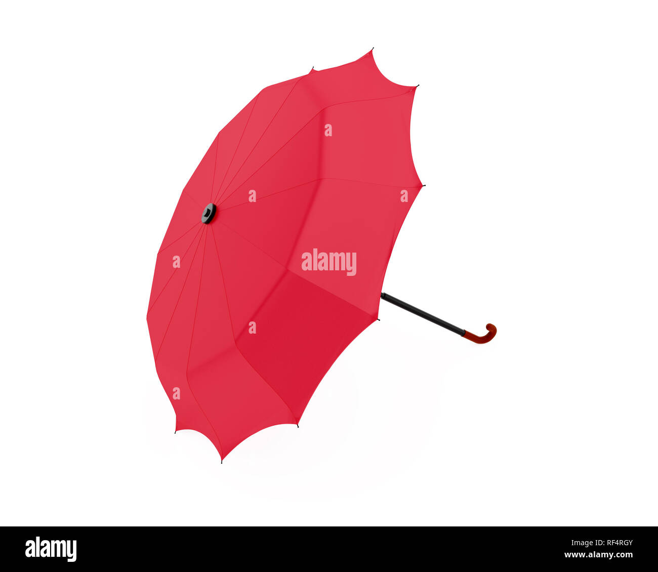 La sombrilla roja de imagen de alta resolución. Ilustración 3d sobre fondos  blancos Fotografía de stock - Alamy