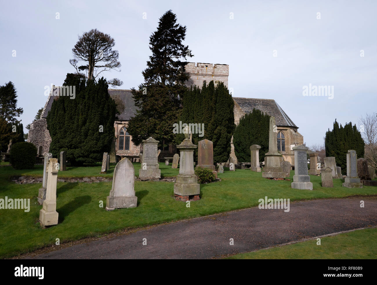 Biggar Kirk o la iglesia de St Mary, Biggar, South Lanarkshire, Escocia, Reino Unido. Foto de stock