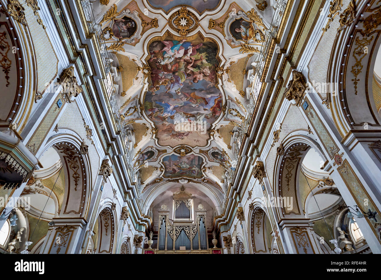 Vincenzo Sinatra, la Basílica de Santa Maria Maggiore. Ispica Sicilia Italia Foto de stock