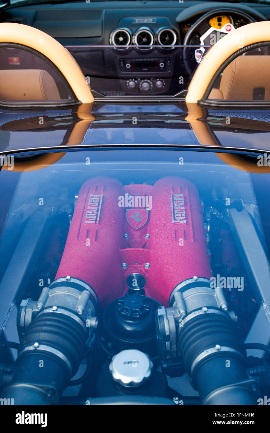 Ferrari F430 Motor Foto de stock