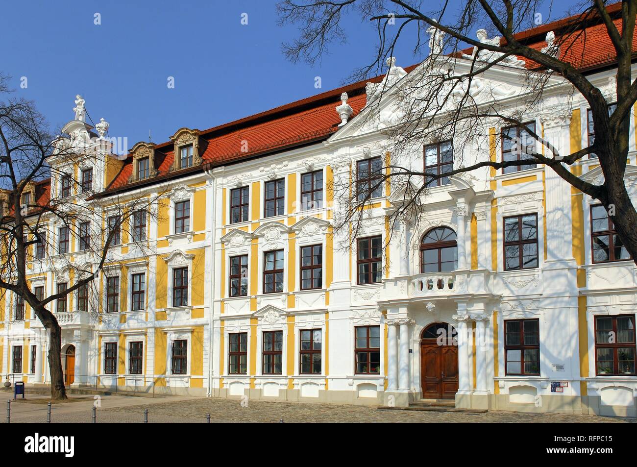 El edificio del parlamento, Magdeburgo, Sajonia-Anhalt, Alemania Foto de stock