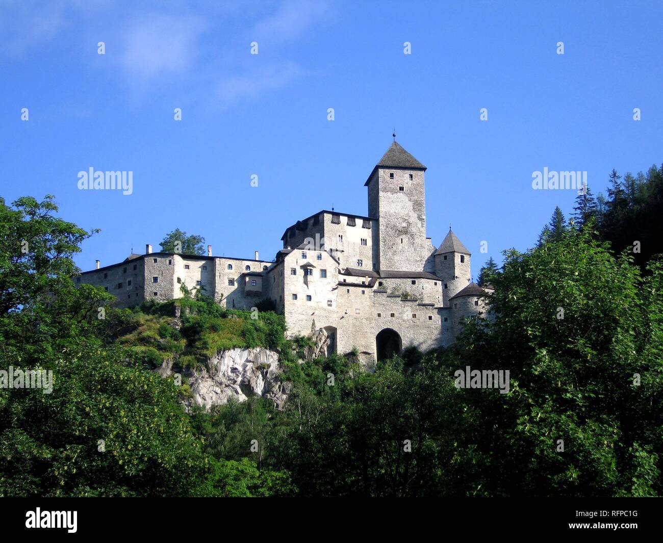 Castillo de arena, Tirol del Sur, Italia Foto de stock